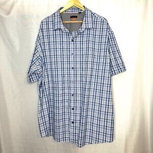 Van Heusen Traveler button down shirt. Travel Casual Coastal Lightweight, 3XLT